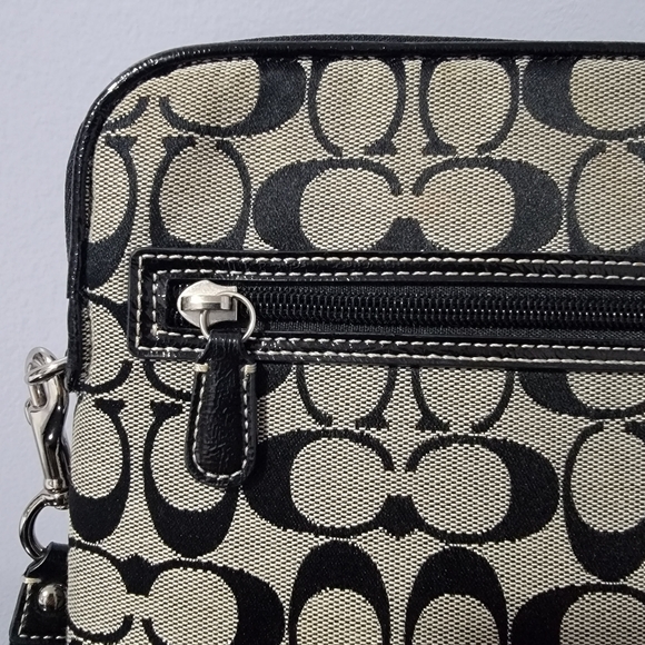 Coach Monogram iPad Tablet Carrying Case with Shoulder Strap - Picture 8 of 11